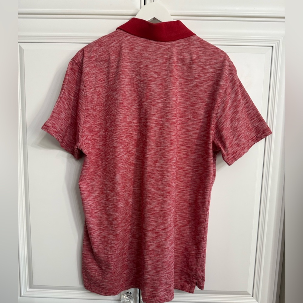 American Rag Men's XL Red and White Short Sleeve Cotton Polo Shirt Golf Tennis - Picture 5 of 8